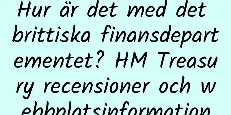 Hur är det med det brittiska finansdepartementet? HM Treasury recensioner och webbplatsinformation