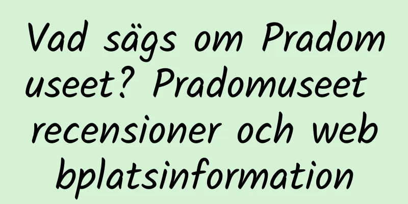 Vad sägs om Pradomuseet? Pradomuseet recensioner och webbplatsinformation
