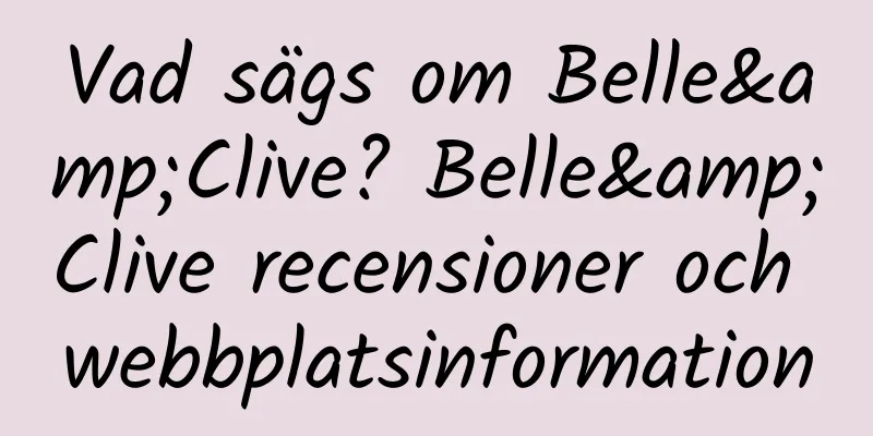 Vad sägs om Belle&Clive? Belle&Clive recensioner och webbplatsinformation