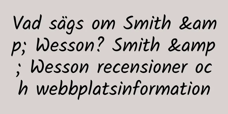 Vad sägs om Smith & Wesson? Smith & Wesson recensioner och webbplatsinformation