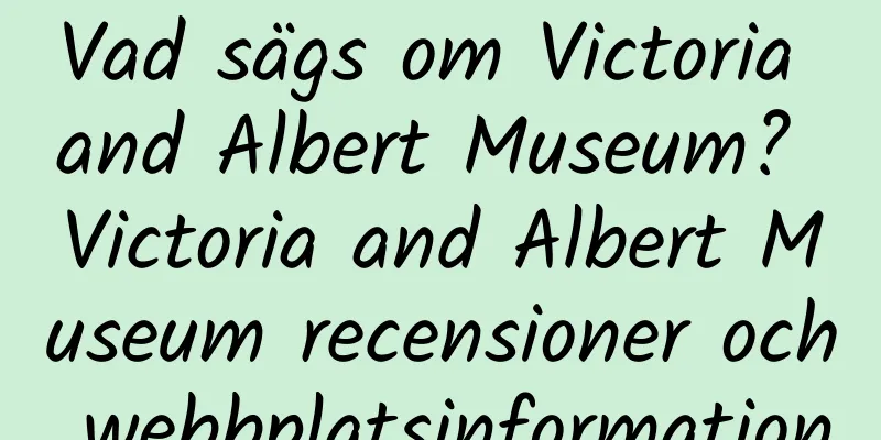 Vad sägs om Victoria and Albert Museum? Victoria and Albert Museum recensioner och webbplatsinformation