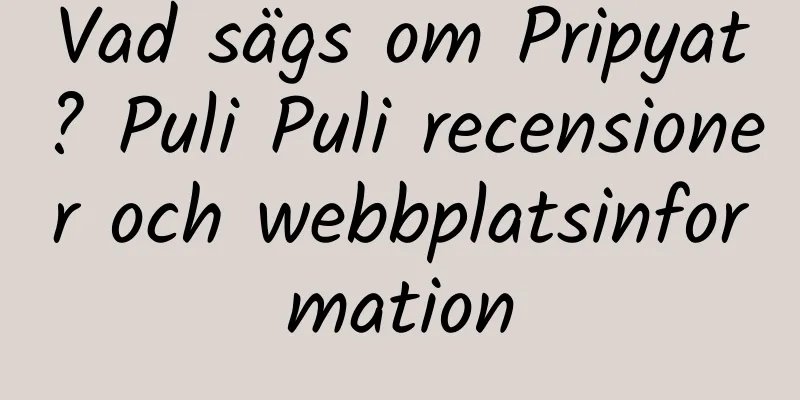 Vad sägs om Pripyat? Puli Puli recensioner och webbplatsinformation