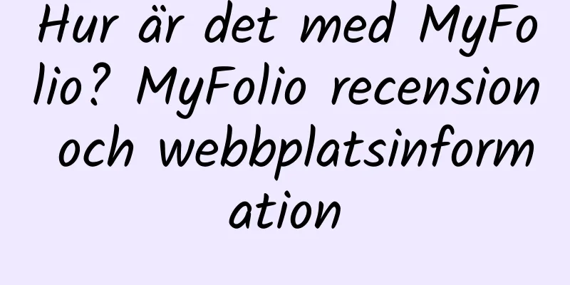 Hur är det med MyFolio? MyFolio recension och webbplatsinformation
