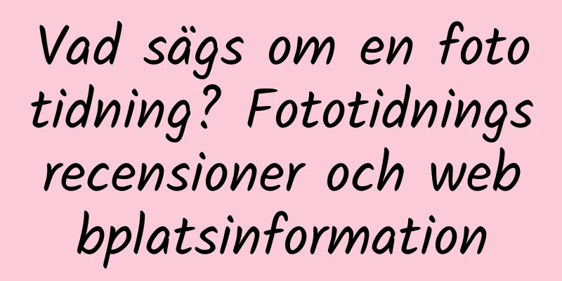 Vad sägs om en fototidning? Fototidningsrecensioner och webbplatsinformation