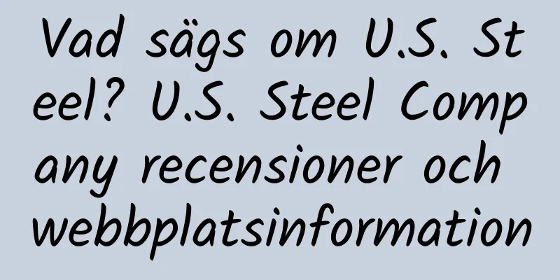 Vad sägs om U.S. Steel? U.S. Steel Company recensioner och webbplatsinformation