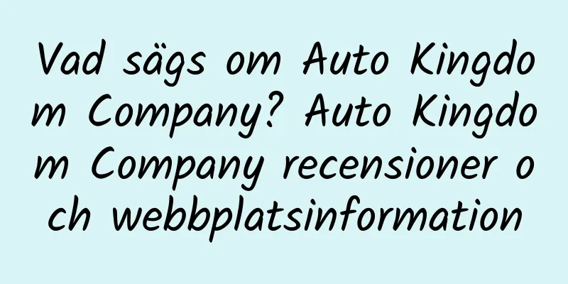 Vad sägs om Auto Kingdom Company? Auto Kingdom Company recensioner och webbplatsinformation
