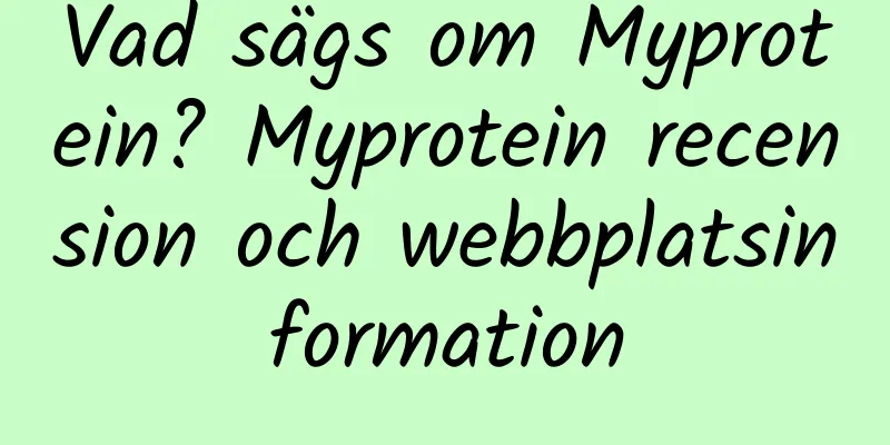 Vad sägs om Myprotein? Myprotein recension och webbplatsinformation
