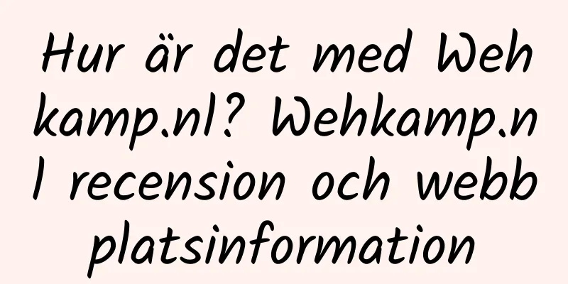 Hur är det med Wehkamp.nl? Wehkamp.nl recension och webbplatsinformation