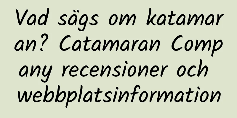 Vad sägs om katamaran? Catamaran Company recensioner och webbplatsinformation