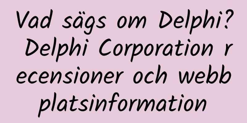 Vad sägs om Delphi? Delphi Corporation recensioner och webbplatsinformation
