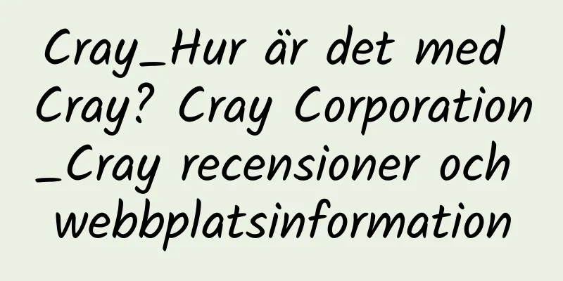 Cray_Hur är det med Cray? Cray Corporation_Cray recensioner och webbplatsinformation