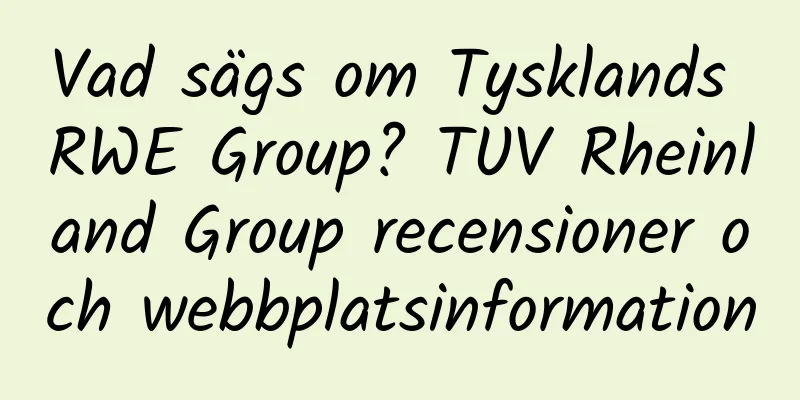 Vad sägs om Tysklands RWE Group? TUV Rheinland Group recensioner och webbplatsinformation