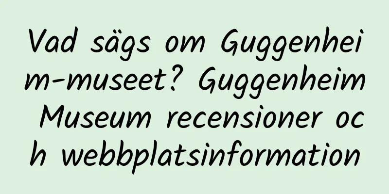 Vad sägs om Guggenheim-museet? Guggenheim Museum recensioner och webbplatsinformation
