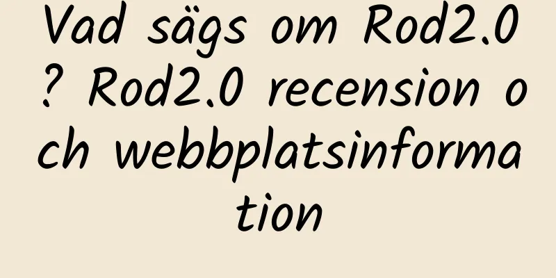 Vad sägs om Rod2.0? Rod2.0 recension och webbplatsinformation
