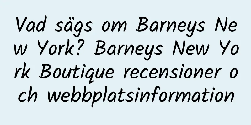 Vad sägs om Barneys New York? Barneys New York Boutique recensioner och webbplatsinformation