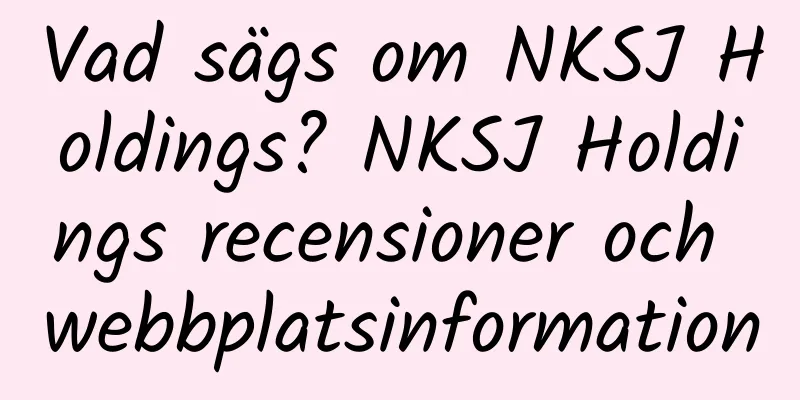Vad sägs om NKSJ Holdings? NKSJ Holdings recensioner och webbplatsinformation