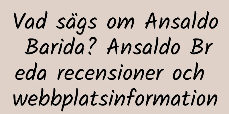 Vad sägs om Ansaldo Barida? Ansaldo Breda recensioner och webbplatsinformation