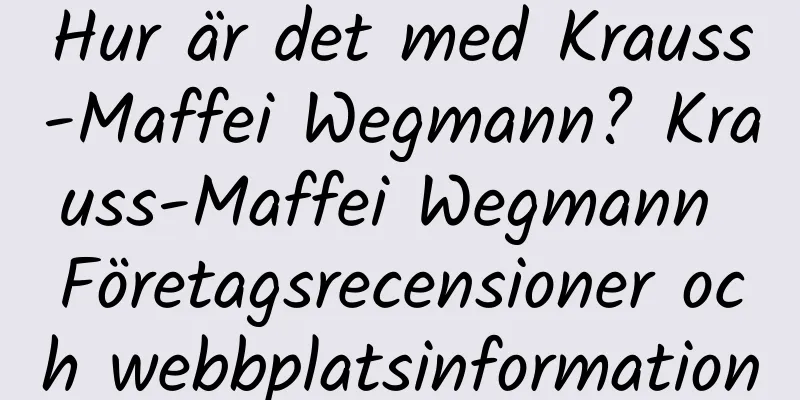 Hur är det med Krauss-Maffei Wegmann? Krauss-Maffei Wegmann Företagsrecensioner och webbplatsinformation