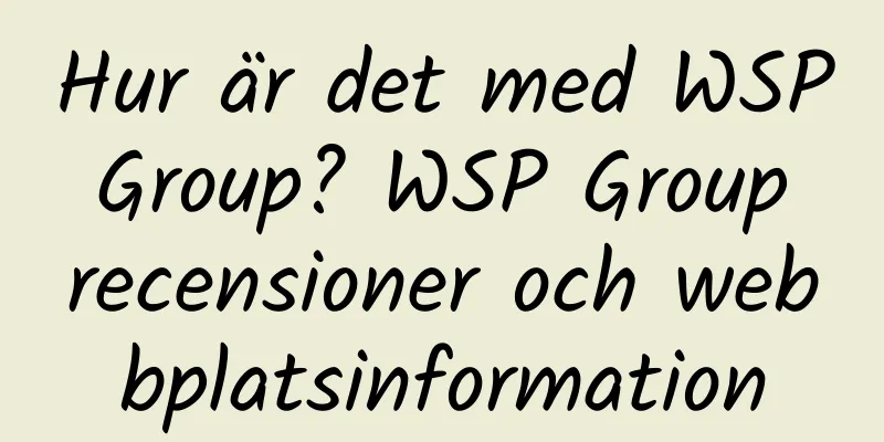 Hur är det med WSP Group? WSP Group recensioner och webbplatsinformation
