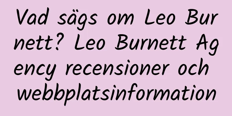 Vad sägs om Leo Burnett? Leo Burnett Agency recensioner och webbplatsinformation