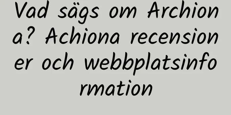 Vad sägs om Archiona? Achiona recensioner och webbplatsinformation