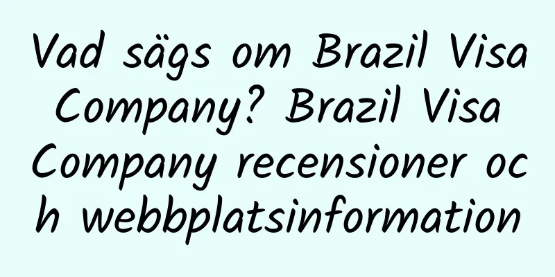 Vad sägs om Brazil Visa Company? Brazil Visa Company recensioner och webbplatsinformation