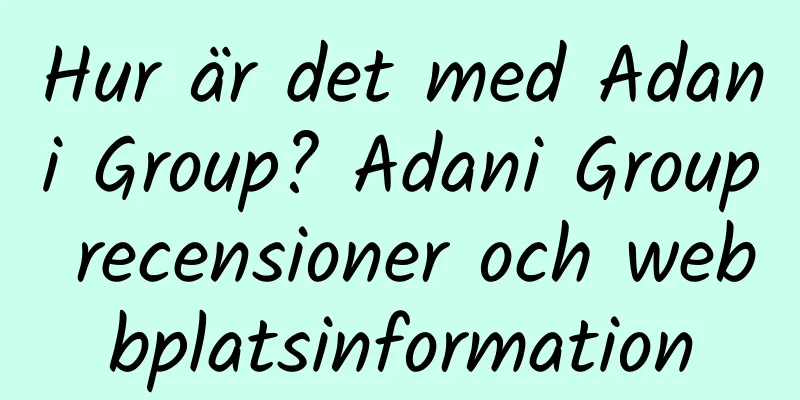 Hur är det med Adani Group? Adani Group recensioner och webbplatsinformation
