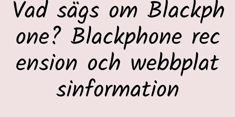 Vad sägs om Blackphone? Blackphone recension och webbplatsinformation