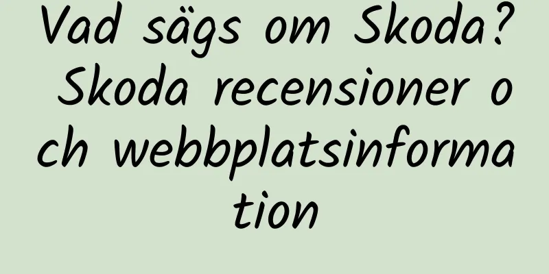 Vad sägs om Skoda? Skoda recensioner och webbplatsinformation