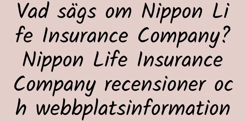 Vad sägs om Nippon Life Insurance Company? Nippon Life Insurance Company recensioner och webbplatsinformation