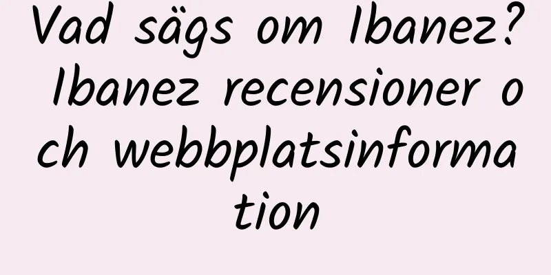 Vad sägs om Ibanez? Ibanez recensioner och webbplatsinformation