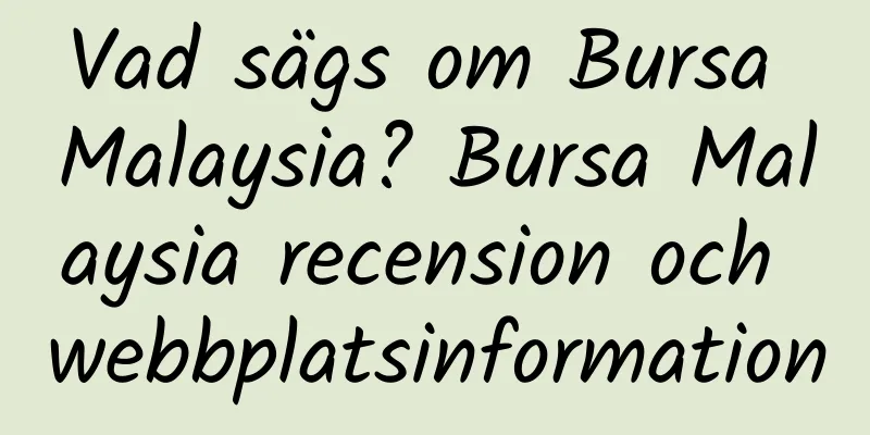 Vad sägs om Bursa Malaysia? Bursa Malaysia recension och webbplatsinformation