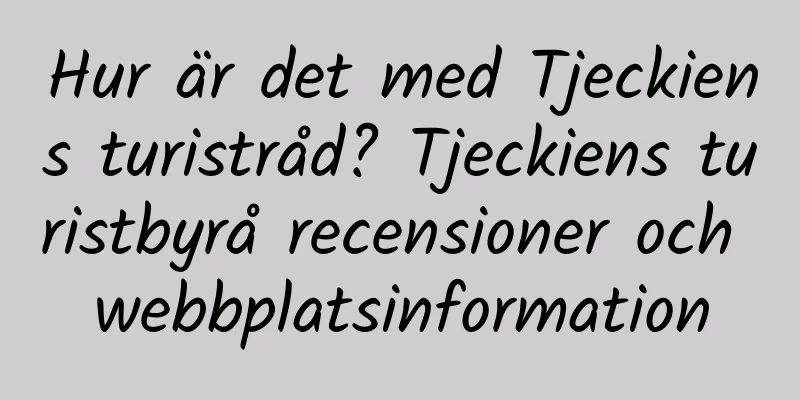 Hur är det med Tjeckiens turistråd? Tjeckiens turistbyrå recensioner och webbplatsinformation