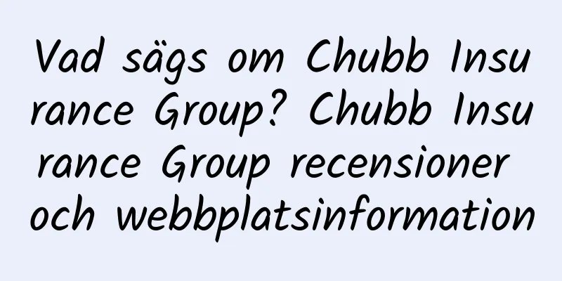 Vad sägs om Chubb Insurance Group? Chubb Insurance Group recensioner och webbplatsinformation