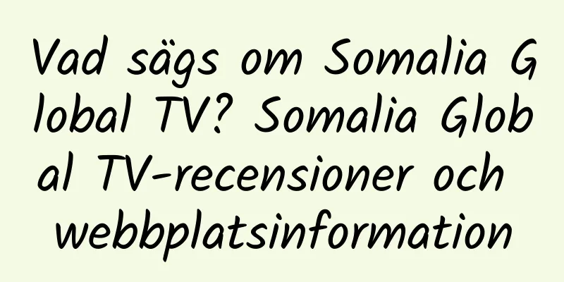 Vad sägs om Somalia Global TV? Somalia Global TV-recensioner och webbplatsinformation