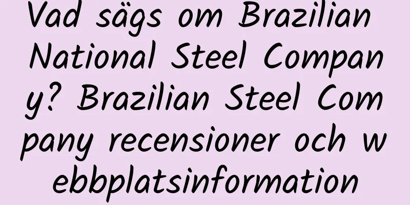Vad sägs om Brazilian National Steel Company? Brazilian Steel Company recensioner och webbplatsinformation