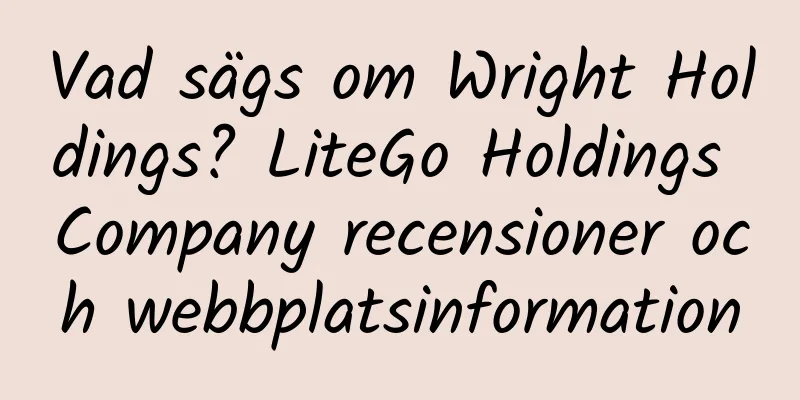 Vad sägs om Wright Holdings? LiteGo Holdings Company recensioner och webbplatsinformation