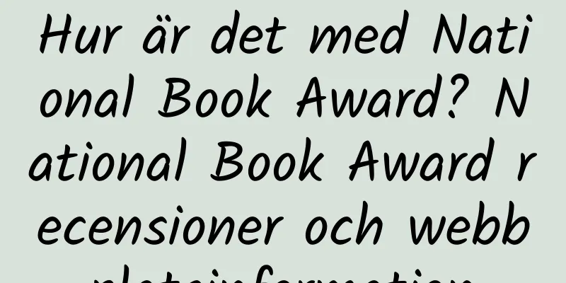 Hur är det med National Book Award? National Book Award recensioner och webbplatsinformation
