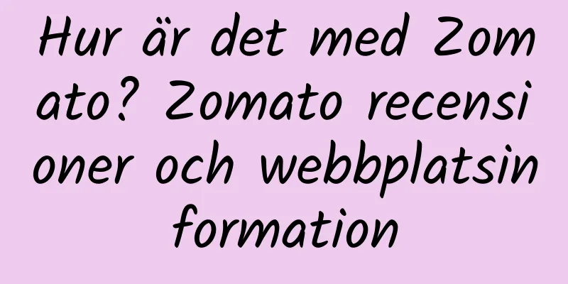 Hur är det med Zomato? Zomato recensioner och webbplatsinformation