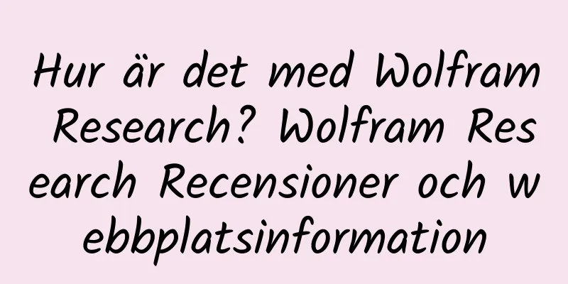 Hur är det med Wolfram Research? Wolfram Research Recensioner och webbplatsinformation
