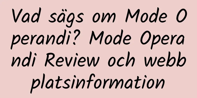 Vad sägs om Mode Operandi? Mode Operandi Review och webbplatsinformation