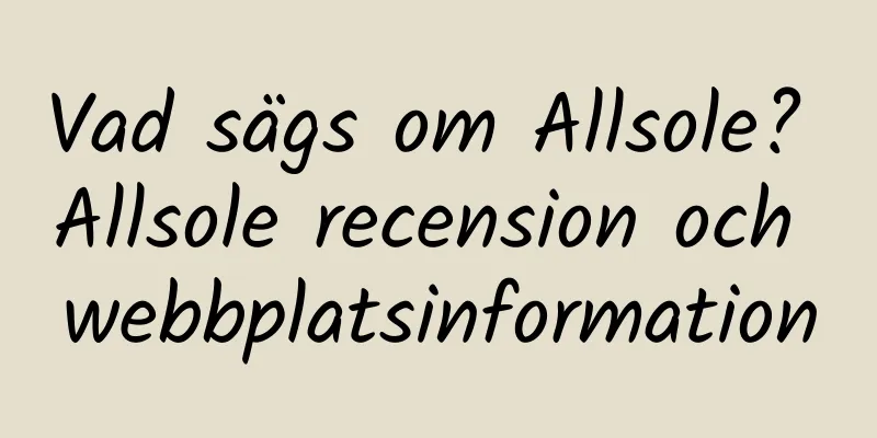 Vad sägs om Allsole? Allsole recension och webbplatsinformation