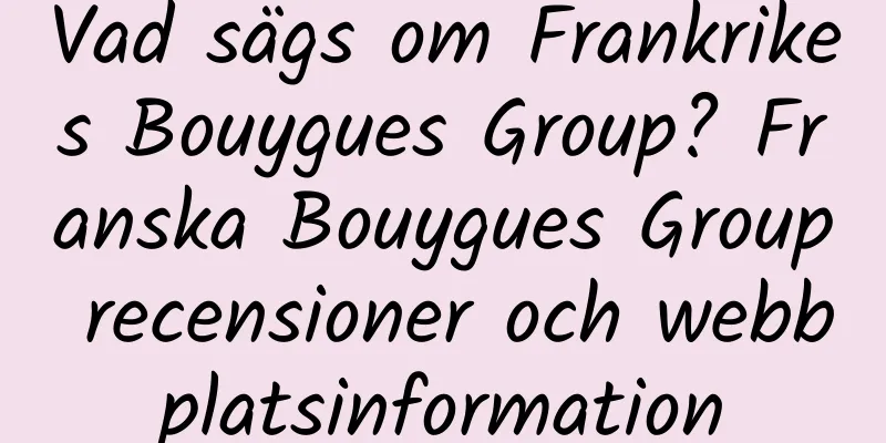 Vad sägs om Frankrikes Bouygues Group? Franska Bouygues Group recensioner och webbplatsinformation
