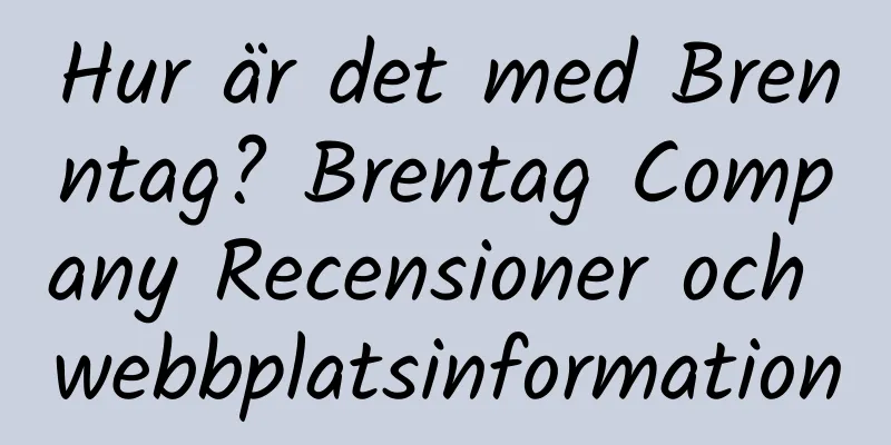 Hur är det med Brenntag? Brentag Company Recensioner och webbplatsinformation