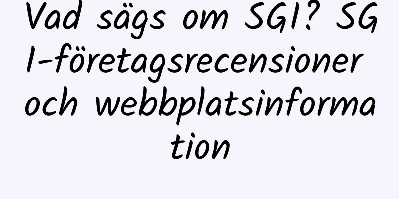 Vad sägs om SGI? SGI-företagsrecensioner och webbplatsinformation