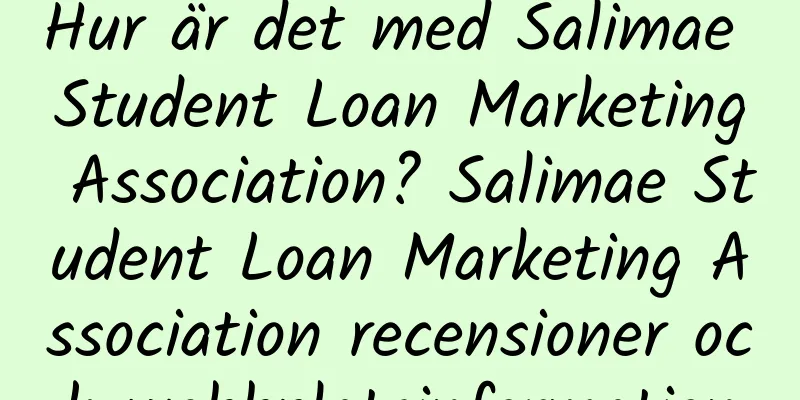 Hur är det med Salimae Student Loan Marketing Association? Salimae Student Loan Marketing Association recensioner och webbplatsinformation