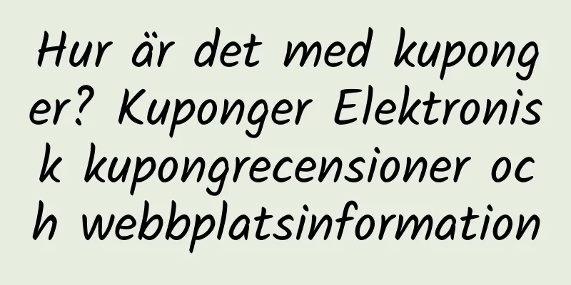 Hur är det med kuponger? Kuponger Elektronisk kupongrecensioner och webbplatsinformation