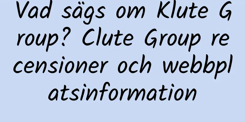 Vad sägs om Klute Group? Clute Group recensioner och webbplatsinformation