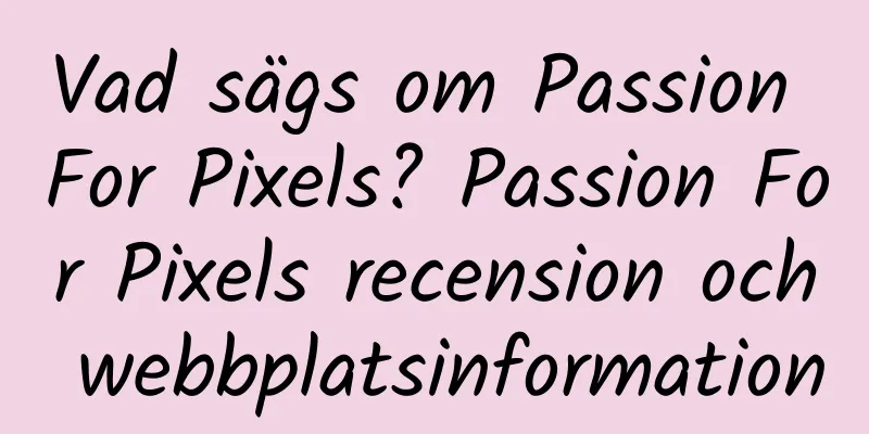 Vad sägs om Passion For Pixels? Passion For Pixels recension och webbplatsinformation
