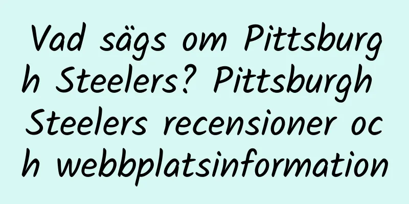 Vad sägs om Pittsburgh Steelers? Pittsburgh Steelers recensioner och webbplatsinformation